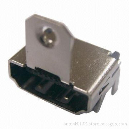 HDMI SMT Type Receptacle Connector, with or without Flange